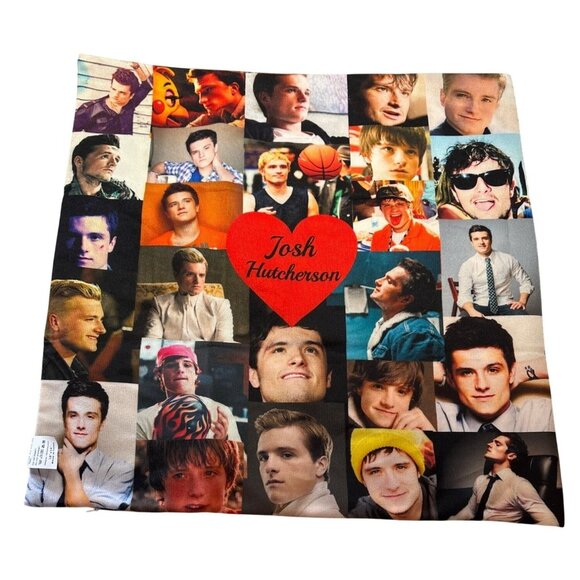 Josh Hutcherson Celebrity Throw Pillow Cover 18"x18" 100% Polyester Multicolor - Picture 2 of 4